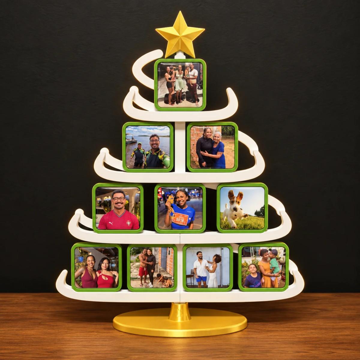 Árvore de Natal com 10 Fotos-Ímã — foto 1